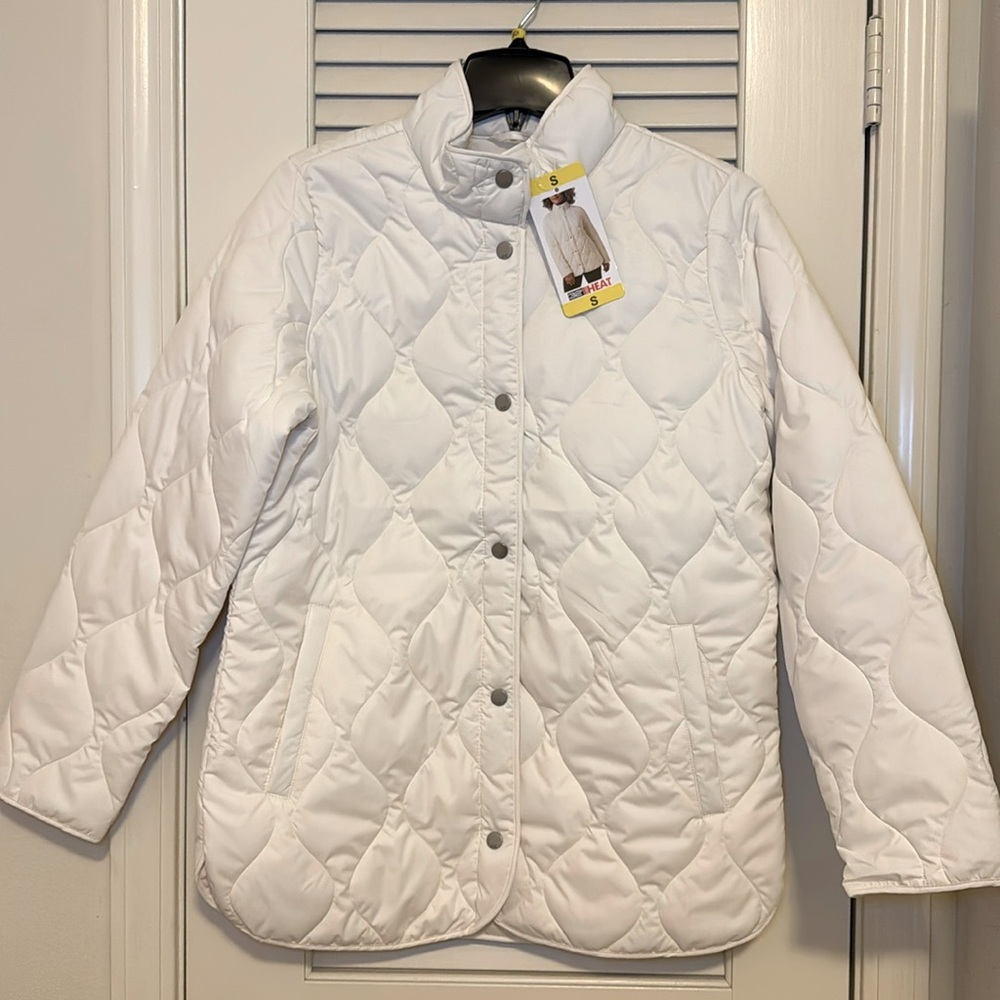 COSTCO 32 Degrees Ladies' Quilted Jacket (White) Small